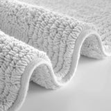 100% Cotton Tufted 3000 Gsm Reversible Bath Rug, Grey