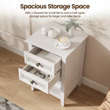Wholesale Grayish White Rattan Nightstand with Drawer