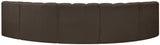 Arc - Boucle Fabric 5 Piece U-Shaped Modular Sofa