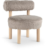 Ambre - Shearling Fabric Accent Chair