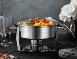Kook Stainless Steel Chafing Dishes, 4.5 Qt, Set of 3