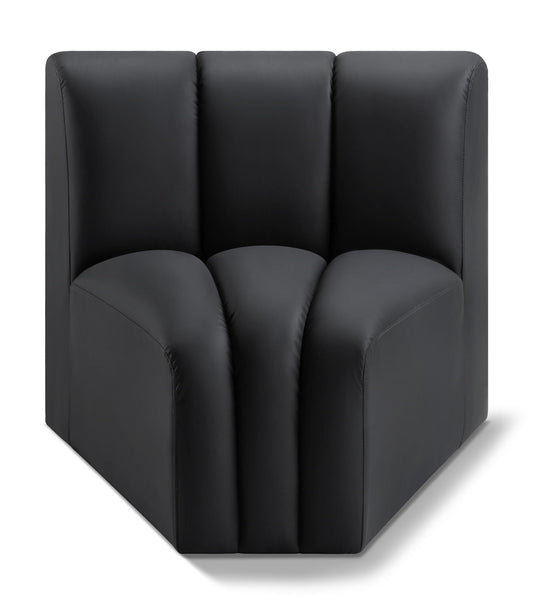 Arc - Faux Leather Curved Corner Chair
