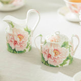Gracie Bone China Empire Peony Sugar & Creamer Set