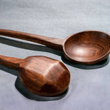 Long Handle Wooden Japanese Soup Spoon