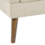 Mid-Century Modern Lounge Chair, Beige