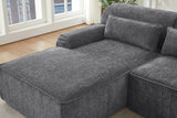 ZELAR 102" Chenille Left Chaise Sofa