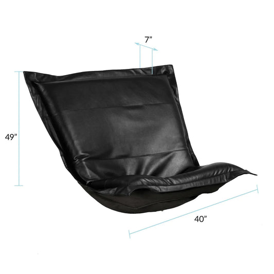 Puff Chair Cushion Avanti Black -Cushion and Cover Only