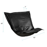 Puff Chair Cushion Avanti Black -Cushion and Cover Only