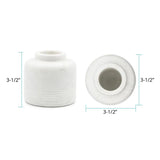 Nizzoli White Vase- Small