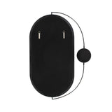 Janik Stainless Steel Double Vanity Mirror- Brushed Black