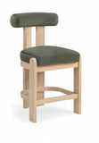 Arienzo - Velvet Performance Fabric Upholstered Counter Stool (Set of 2)