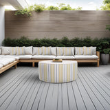 Indoor/Outdoor Universal Round Ottoman Dune Moss