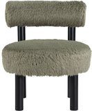 Ambre - Vegan Shearling Fabric Upholstered Accent Chair