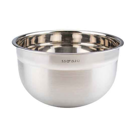 Stainless Steel Mixing Bowl 5.5 QT