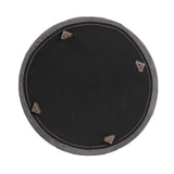 Universal Round Ottoman Cover- Pana Charcoal