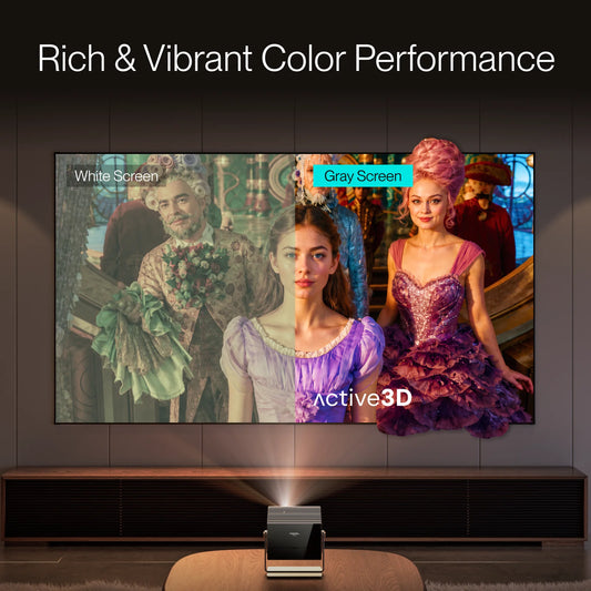 100''-200'' CineContrast Fixed Frame Soft Gray Screen