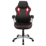 Lucas Upholstered Adjustable Home Office Desk Chair Black