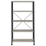 Analiese 63-inch 4-shelf Bookshelf Grey Driftwood