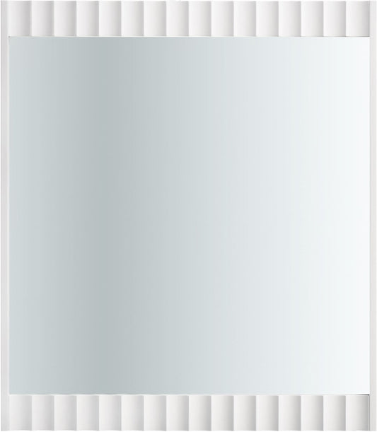 Modernist Glass Mirror - Chic Industrial Style with Sculptural Design for Contemporary Home Decor