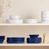 Kook Navy Ceramic Dinnerware Set, 12-Piece