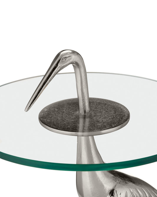 Crane Silver Accent Table