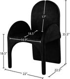 Summer Contemporary Dining Arm Chair Set of 2 - Luxurious Upholstery, Durable Steel Frame Design