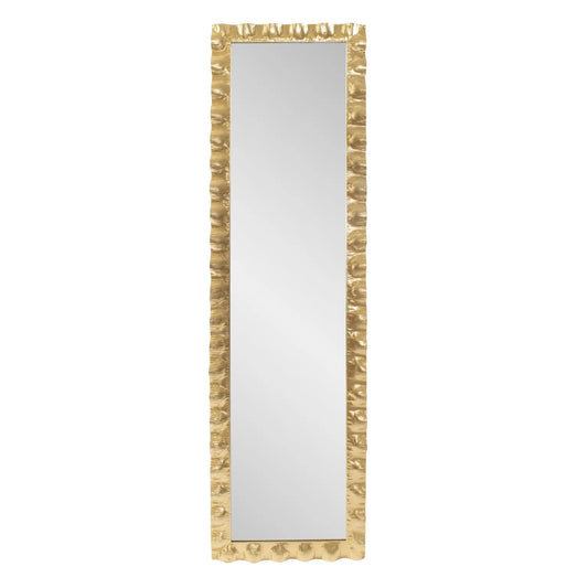 La Bailadora Bright Gold Ruffled Metal Dressing Mirror