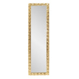 La Bailadora Bright Gold Ruffled Metal Dressing Mirror