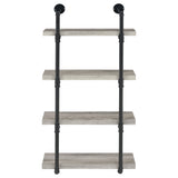 Elmcrest 24-inch 4-shelf Wall Bookshelf Grey Driftwood