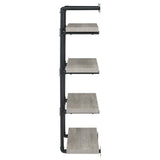Elmcrest 24-inch 4-shelf Wall Bookshelf Grey Driftwood