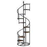 Roseglen 69-inch 8-shelf Staircase Bookshelf Rustic Brown