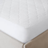 All Natural Cotton Percale Quilted Mattress Pad