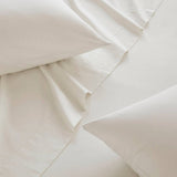 Wholesale 4-Piece 144TC 100% Cotton Solid Sheet Set, Ivory