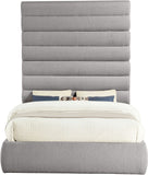 Adam - Boucle Fabric Bed With 89" Headboard