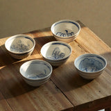 Japanese Ceramic Vegetable Pattern Bowl