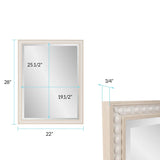 Beaded Vanity Mirror - Natural