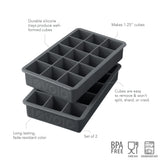 Perfect Cube Silicone Ice Molds - Set of 2