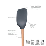 Flex-Core® Silicone and Wood Spoonula