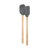 Flex-Core® Mini Spatula + Spoonula with Wood Handle