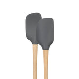 Flex-Core® Mini Spatula + Spoonula with Wood Handle