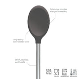 Silicone and Stainless Steel Mixing Spoon