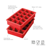 Perfect Cube Silicone Ice Molds - Set of 2