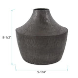 Etched Crossways Curved Neck Vase- Small