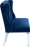 Suri Velvet Bench – Elegant Contemporary Settee with Chrome Legs and Button Tufting for Modern Spaces