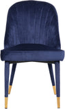 Belle Velvet Dining Chair Set - Luxurious Contemporary Design with Gold-Tipped Legs and Comfort