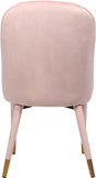 Belle Velvet Dining Chair Set - Luxurious Contemporary Design with Gold-Tipped Legs and Comfort