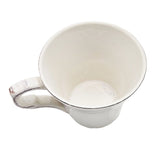 White Vintage-Style Tea Cup & Saucer Set