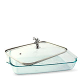Deer Head Lid with Pyrex 3 quart Baking Dish
