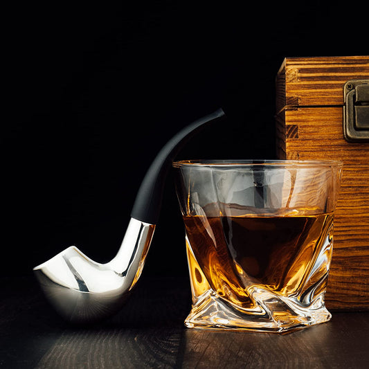 Pipe Whiskey Chillers, Gentlemen Pipe Set of 2