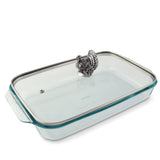 Turkey Lid with Pyrex 3 quart Baking Dish